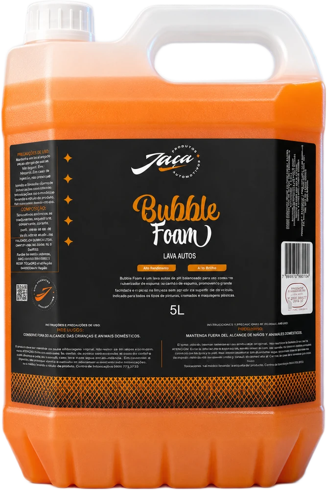 Bubble Foam Lava Autos 5 litros, da linha Jaça, o drop da semana da Global